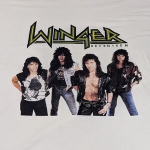 Winger Band Merch Featuring Band Members On Front Size XL